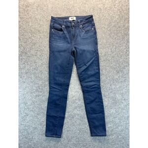 Paige Jeans Women's 26 Verdugo Ankle Skinny High Rise Stretch Dark Blue Denim